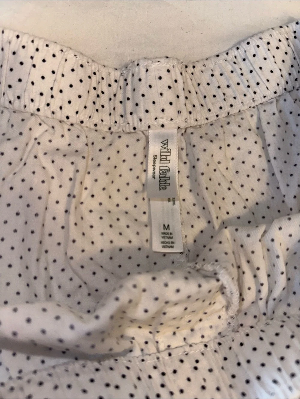 Wild Fable Black and White Polka Dot Sleep Shorts